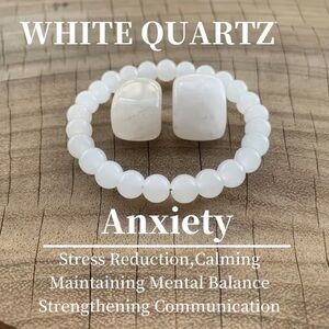 💎4/$20💎White Quartz Bracelet (PREVIEW)